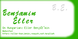 benjamin eller business card